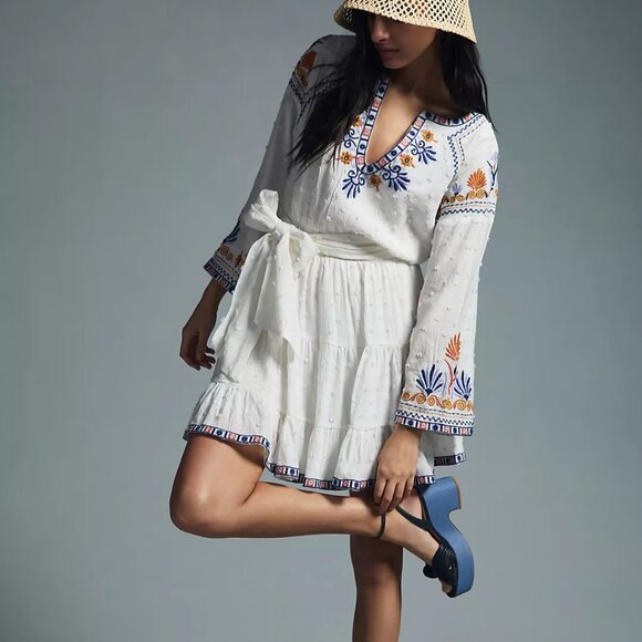 Anthropologie Dresses & Skirts - Anthropologie Embroidered Deco Dress
